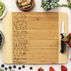 bamboo cutting board, engraved cutting board, personalized cutting board 
