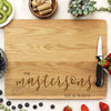 white oak cutting board, custom engraved cutting board, personalized cutting board