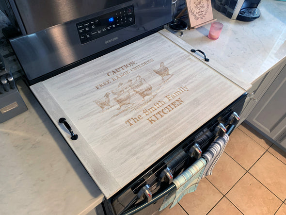 Stove top Cover, Noodle board, Personalized Tray