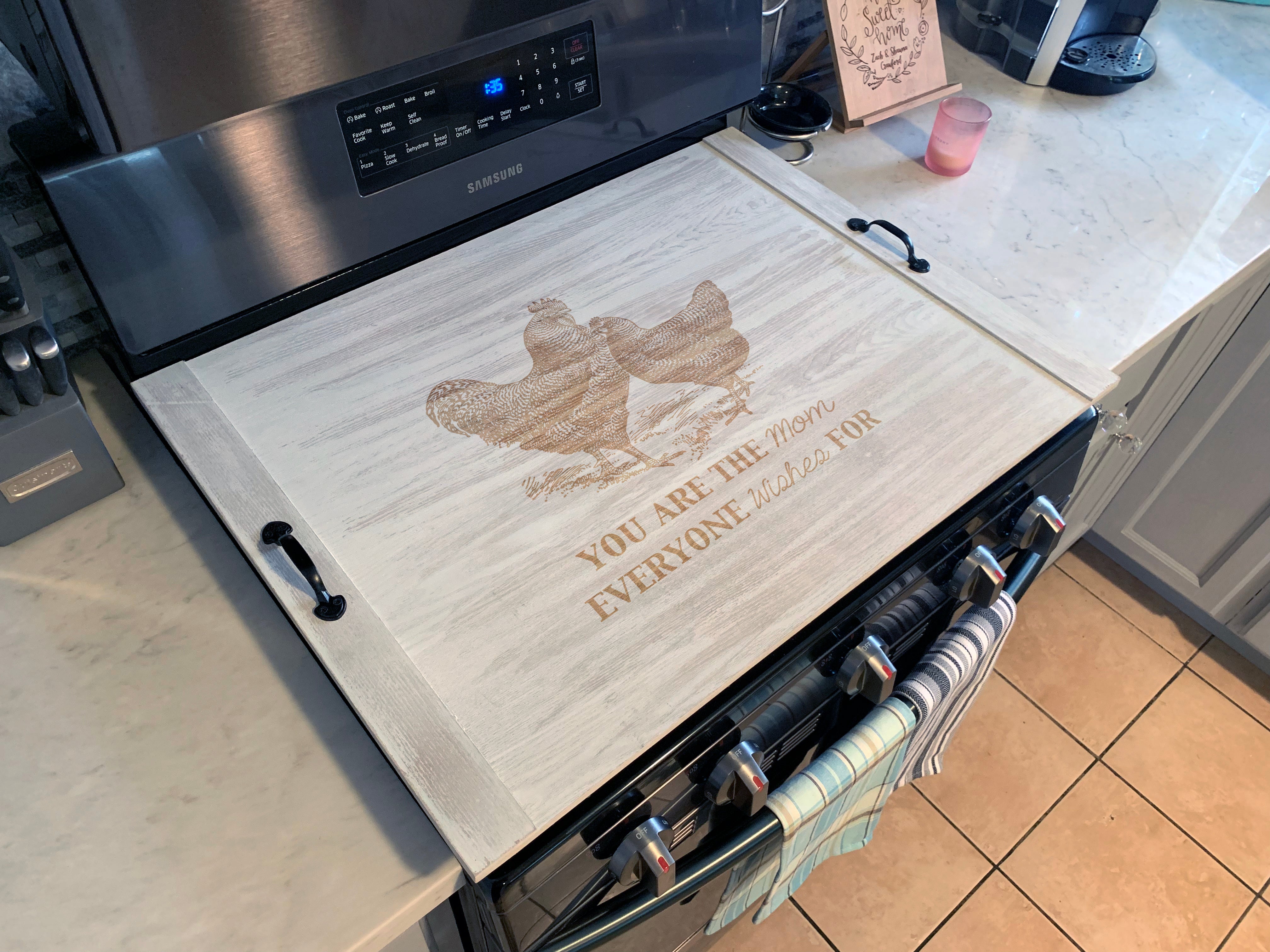 Stove Cover / Noodle Board / Stove Tray / Hardwood Stove Cover 