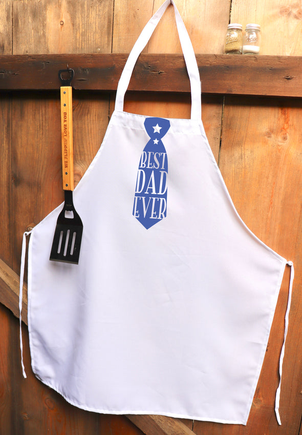 Chef Apron, Custom Apron, Personalized Apron "Best Dad Ever"