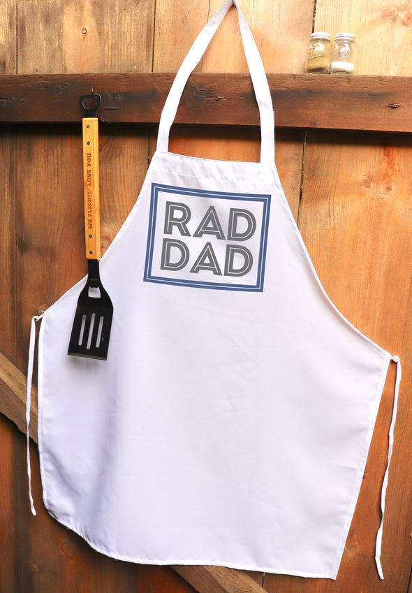 Chef Apron, Custom Apron, Personalized Apron "Rad Dad"