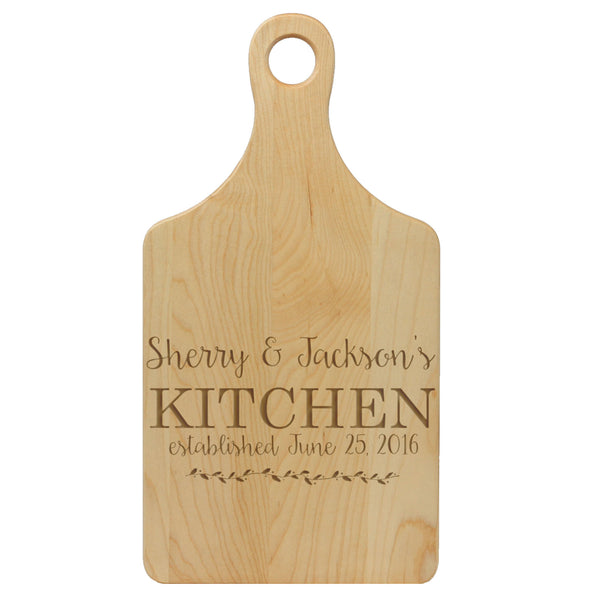 Paddle Cutting Board "Sherry & Jacksons Kitchen"
