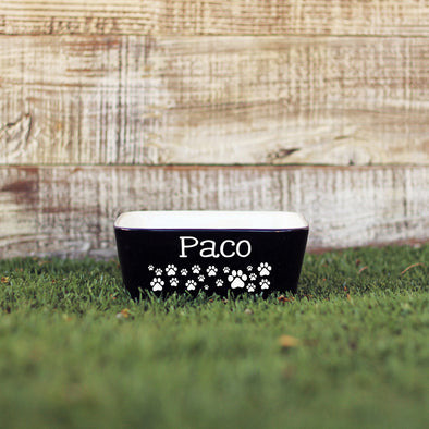 Dog Bowl - "Paw Prints"