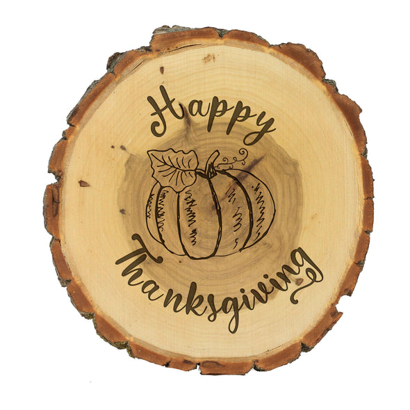 Wood Plaque "Happy Thanksgiving"