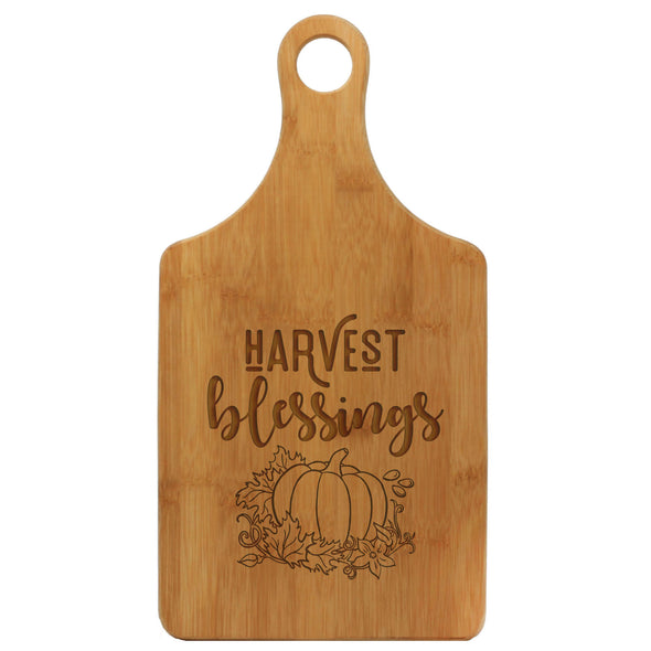 Paddle Cutting Board, "Harvest Blessings"