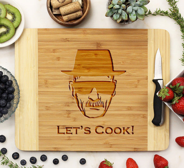 Engraved Cutting Board "Let's Cook!"