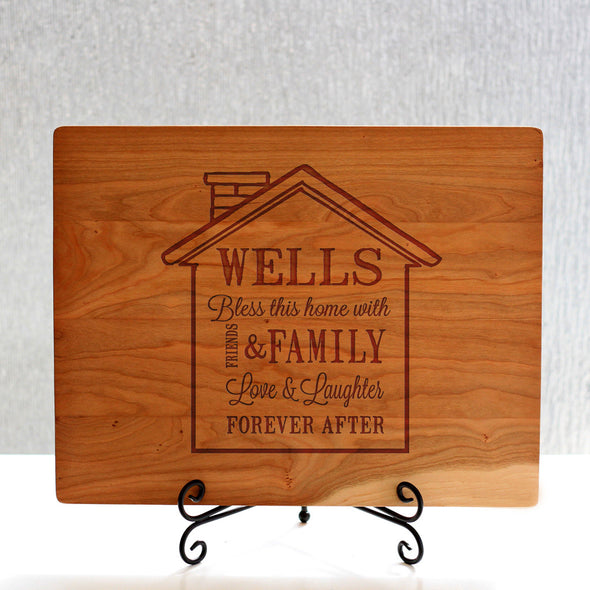 "Wells House Design" Cutting Board & Stand