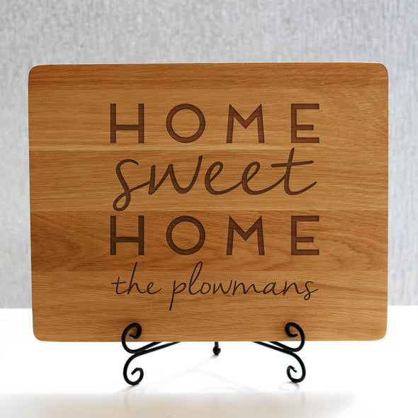"Home Plowmans" Cutting Board & Stand