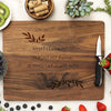 walnut cutting board, custom engraved cutting board, personalized cutting board