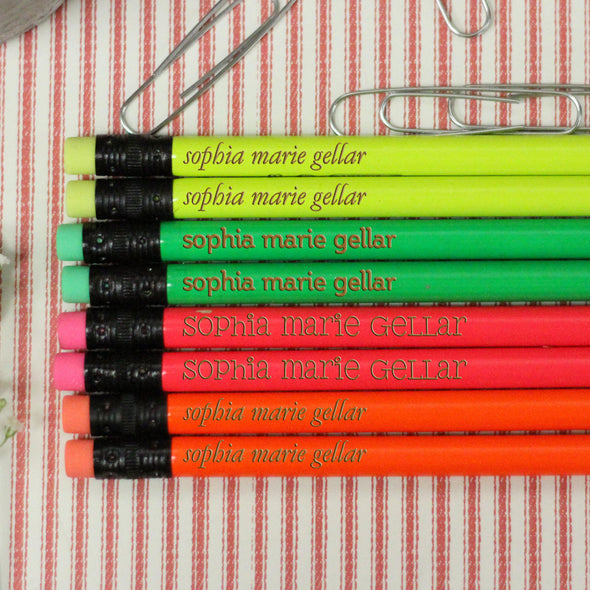 Engraved Pencil Packs - "Sophia Marie Gellar"