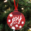 Personalized Wood Ornament - "Joy"