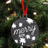 Personalized Wood Ornament - "Merry"