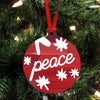 Personalized Wood Ornament - "Peace"