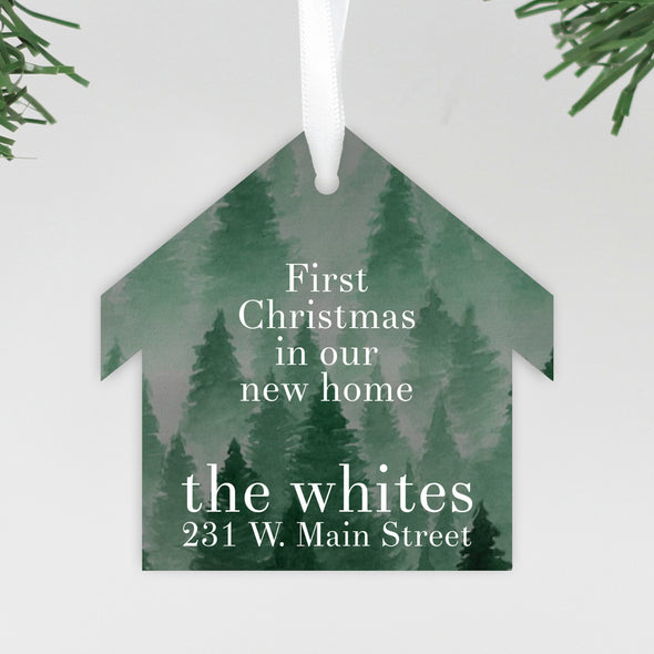 Our First Christmas In our New Home Ornament, Custom Ornament, Personalized Christmas Ornament "The Whites"