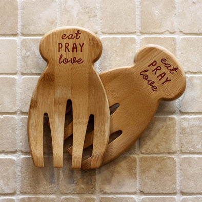 Bamboo Salad Hands - "Eat Pray Love"