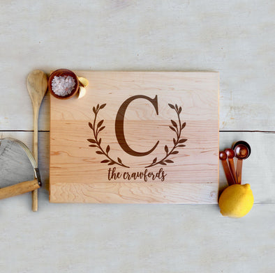 Custom Maple Cutting Board "The Crawfords"