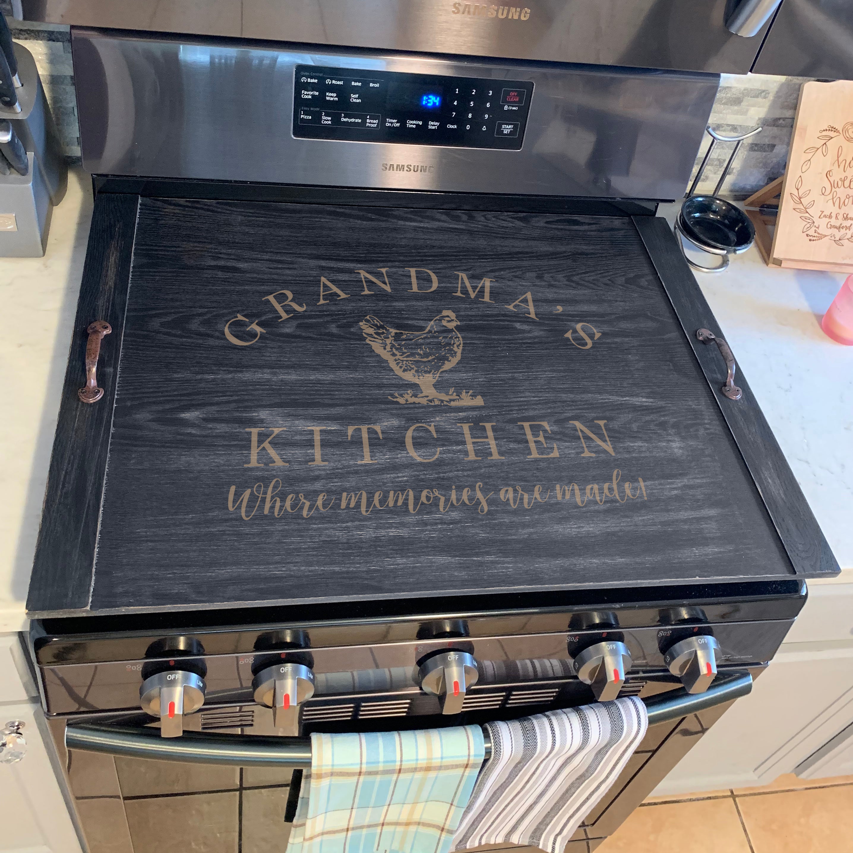 Personalized Stove Top Cover
