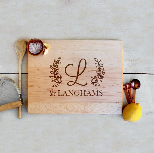 Custom Maple Cutting Board "The Langhams"