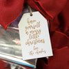 Personalized Engraved Christmas Gift Tags "Merry Little Christmas - Ehmke's" (Set of 5)
