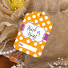 Reusable Halloween Goodie Bag Tags "Trick or Treat" (Set of 5)