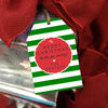 Personalized Reusable Christmas Gift Tags "Merry Christmas Thanks for Coming" (Set of 5)