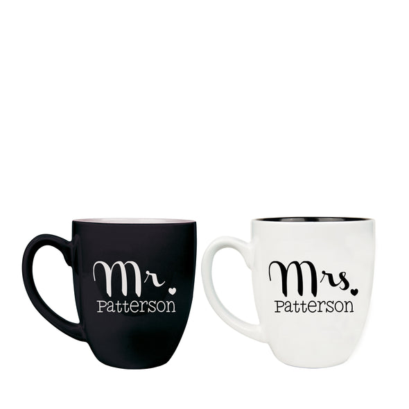 Mr & Mrs Ceramic Mug Set