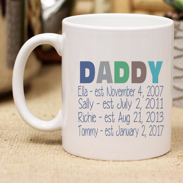 Ceramic Mug "Daddy With Kids Dates"