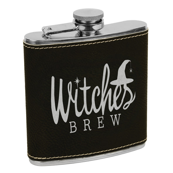 Witches Brew Flask, Halloween Flask, Funny Halloween Flask, Silly Halloween Flask