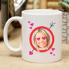 Custom Valentine Bullseye Photo Mug, Personalized Photo Mug, Custom Mug, Picture Mug, Custom Coffee Mug, Personalized Coffee Mug, Personalized Photo Mug