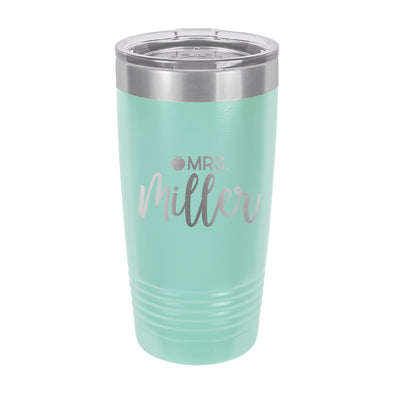 Teacher Gift, Gift for Teacher, Custom Tumbler, Insulated Tumbler "Mrs Miller"