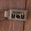 Personalized Engraved Key Chain - "Johnny's Mom"