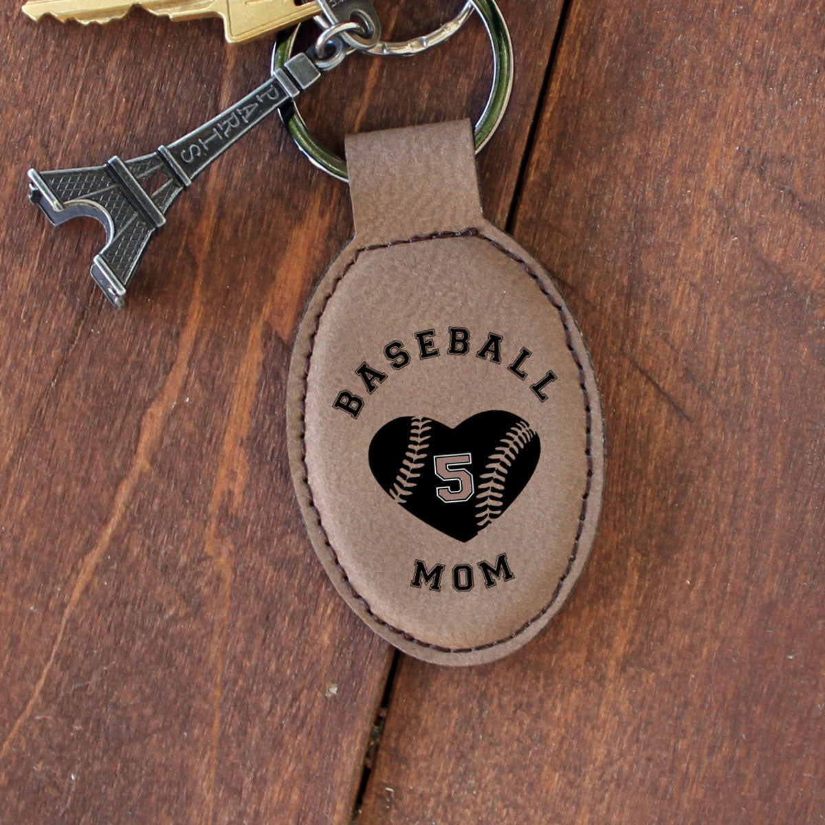 Baseball hot sale mom keychain