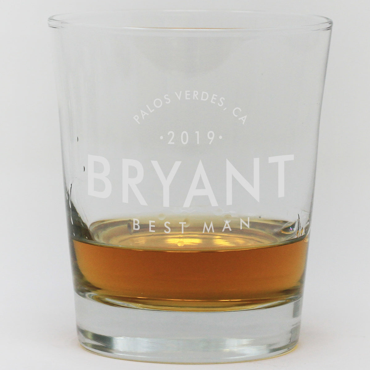 Whiskey Glass Best Man Stamp Out