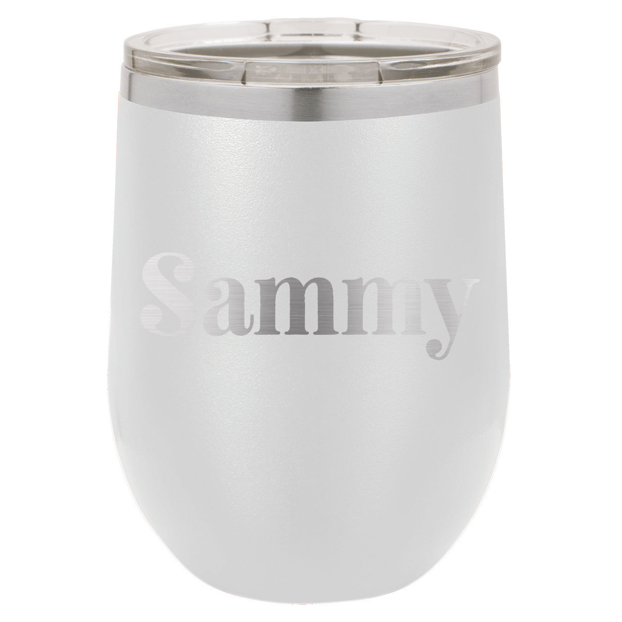 Custom 12 oz. White Wine Tumbler with Lid