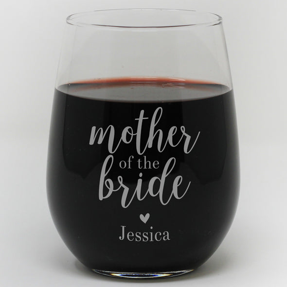 Mother Of The Bride Wine Glass