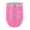 Personalized Wine Tumbler Mother of the Bride, Wedding