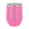 Personalized Bridal Party Wine Tumbler, Insulated Wine Tumbler "Maid of Honor"