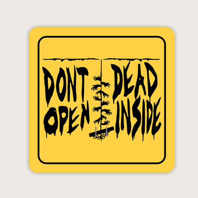 Walking Dead Theme Wall Door Sign, Kid's Room Sign, Custom Wall Sign, "Don't Open, Dead Inside"