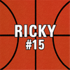 Basketball Wall Door Sign, Kid's Room Sign, Custom Wall Sign, "Ricky"