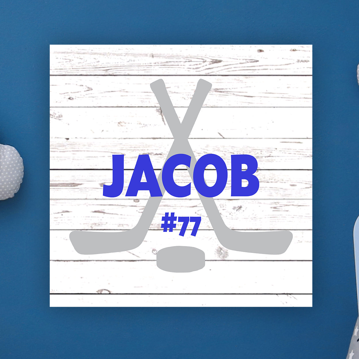 Hockey Wall Door Sign, Kid's Room Sign, Custom Wall Sign, \, image size:1249x1249