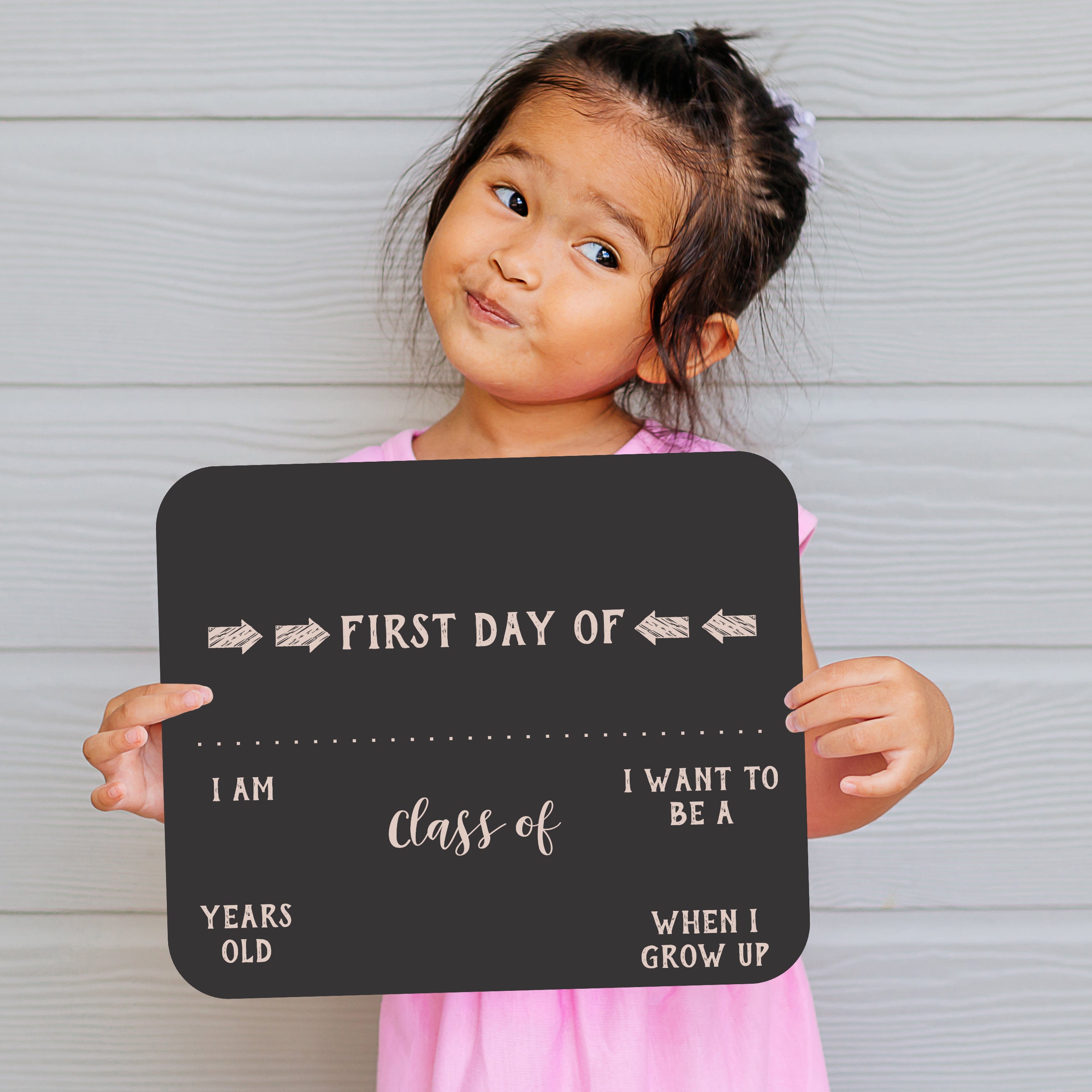 First & Last Day of School Chalkboard Sign Hannah – Stamp Out