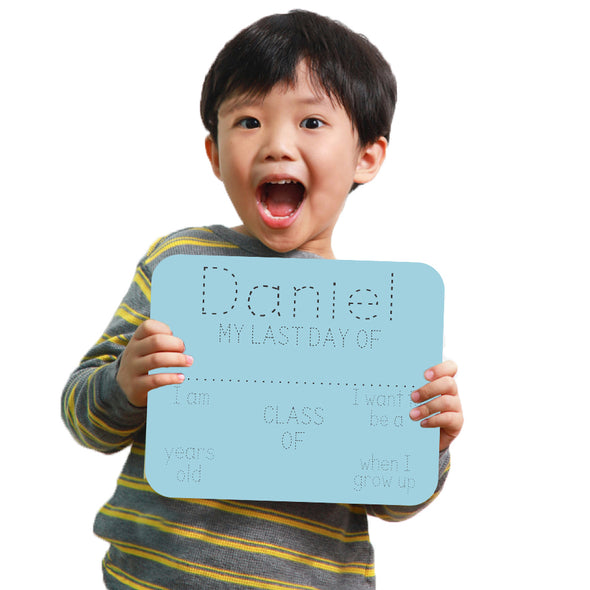 Name Trace First Day Of School Whiteboard Sign Reusable