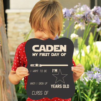 Personalized First Day Of School and Last Day of School Chalkboard Signs