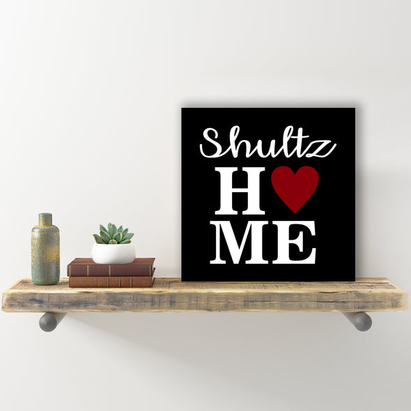 Personalized Wall Sign - "Last Name With Home