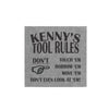 Wall Sign - "Kenny's Tool Rules"