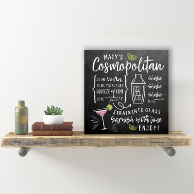 How To Make A Cosmopolitan Wall Sign