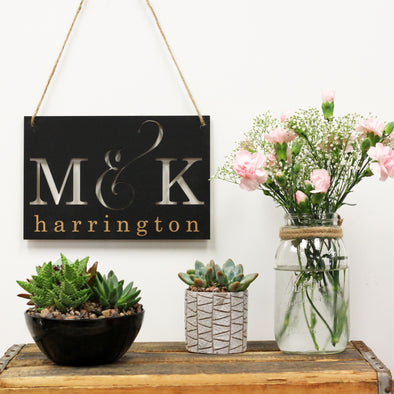 Personalized Cut Out Initials  Signs