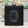 Personalized Flask - "Go Team" Basketball