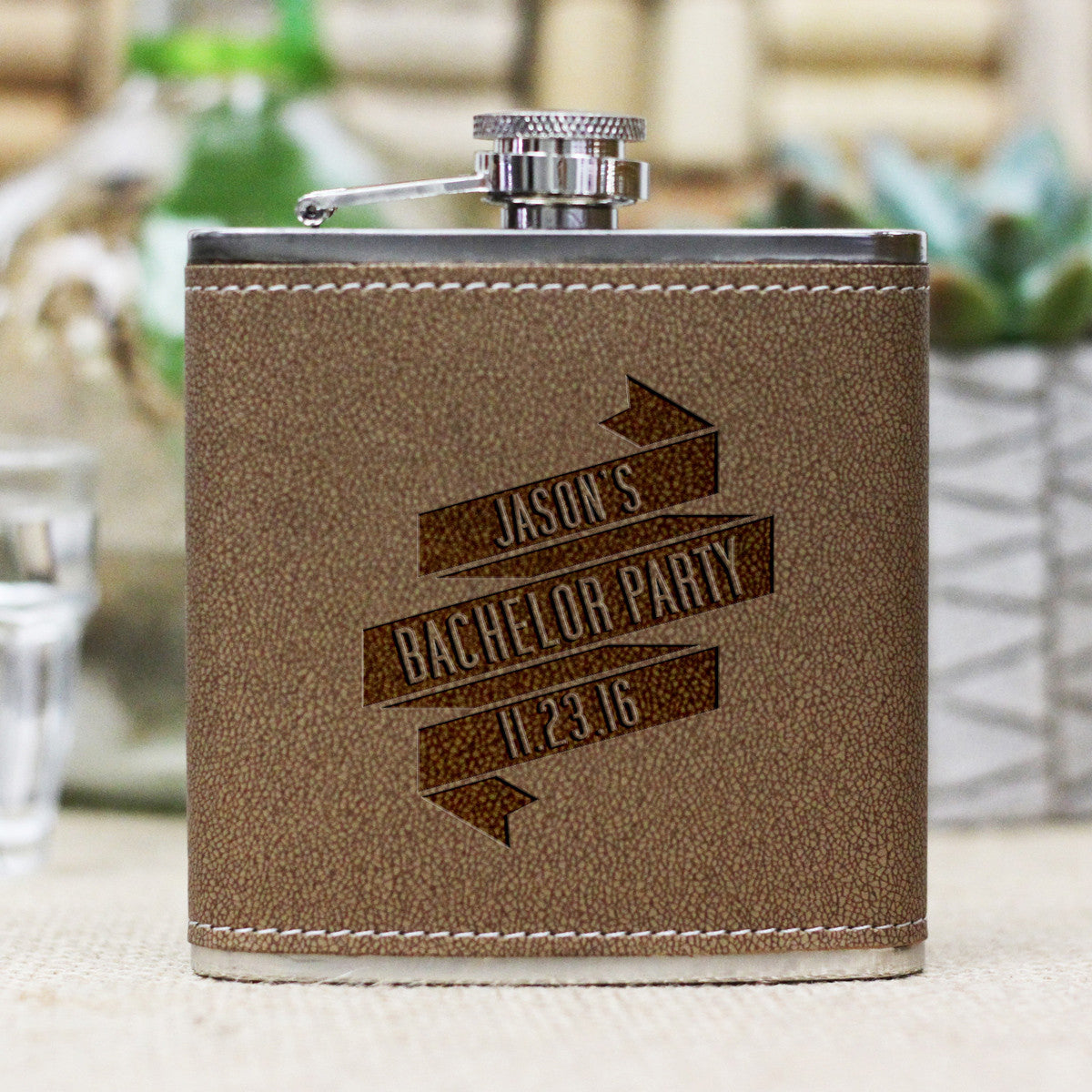 Bachelor Party Gifts Favors Supplies Custom Black Flasks Bachelor Part –  Joyful Moose